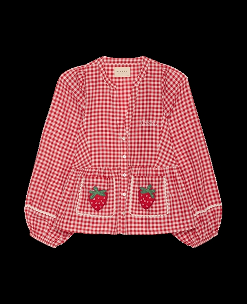 SISSEL EDELBO BOBBIE TOP RED CHECKS